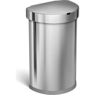 Simplehuman 45L semi-round sensor can in Brushed at Nordstrom