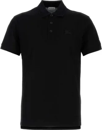 Burberry Eddie EKD Polo Shirt - Heren - Polos - Zwart - S - Katoen - Tops