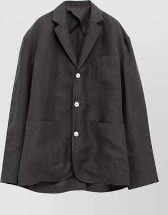 Jacquemus linen single breasted blazer