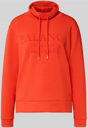 Christian Berg Relaxed Fit Pullover mit Statement-Print in Hellrot, Größe XXL