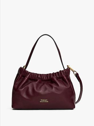 Tommy Hilfiger Bolso bandolera de piel suave con insignia