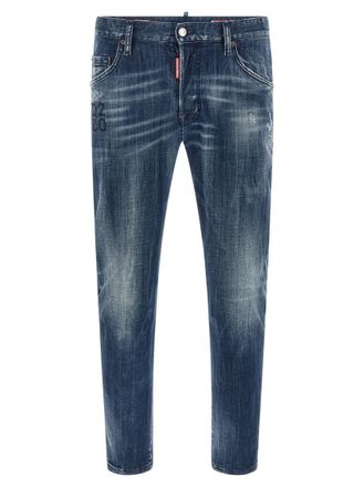 Dsquared2 Blue Slim Low Rise Jeans