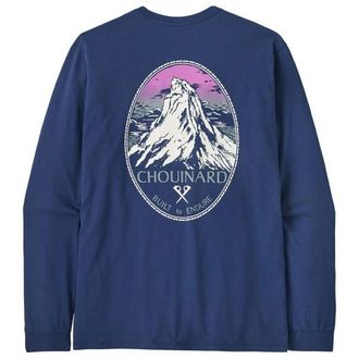 Patagonia L/S Chouinard Crest Responsibili-Tee Longsleeve f&uuml;r Herren | blau