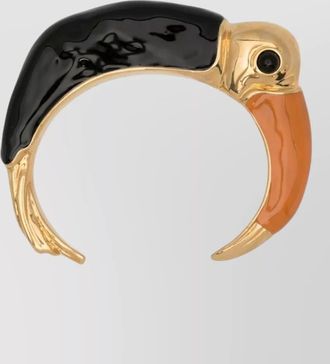 Chlo&eacute; toucan enamel polished slip on bracelet