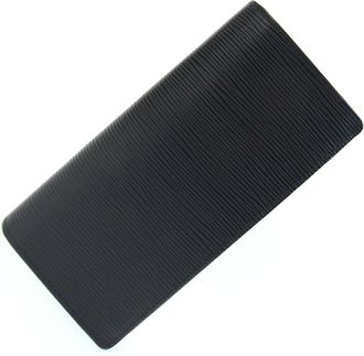 Louis Vuitton Black Noir Epi Leather Long Wallet (Bi-Fold) (Pre-Owned)