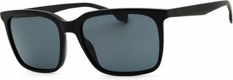 HUGO BOSS Grey Rectangular Mens Sunglasses BOSS 1579/S 008A/2K 57