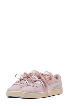 Puma Suede Bloom Sneaker in Misty Pink/Powder Pink at Nordstrom, Size 6.5