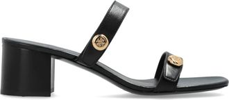 Tory Burch Romy City Sandal - Dames - Muiltjes - Zwart - 38 1/2 EU - Leer - Schoenen