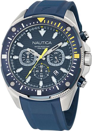 Nautica Nct Blue Sail Chronograph Silicone Watch