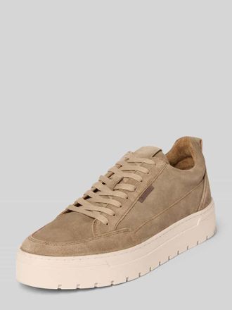 Poelman Sneaker aus echtem Leder Modell Ivar in Beige, Gr&ouml;&szlig;e 40