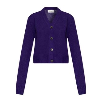 Lisa Yang Cashmere Knitwear, female, Purple, Size: S Marionette Cardigan