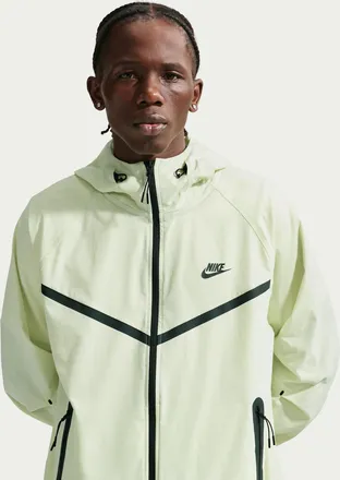 Nike Mens Tech Dri-FIT Woven Full-Zip Windrunner Jacket in Green | IU6965-360