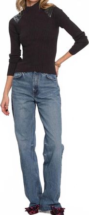 Heartloom Kenna Mock Neck Sweater In Black