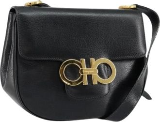 Ferragamo Pre-owned Cross Body Bags, female, Black, Size: ONE SIZE Pre-owned Shoulder Bag
