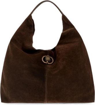 Kurt Geiger Grote Chelsea Slouch Hobo Tas - Dames - Schoudertassen - Bruin - ONE Size - Su&egrave;de - Tassen