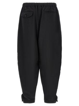 Comme Des Gar&ccedil;ons Barrel Leg Polyester Trousers - Black