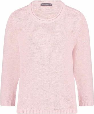 Betty Barclay Gebreide trui met ronde hals - Dames - Truien - Roze - Maat: 2XL