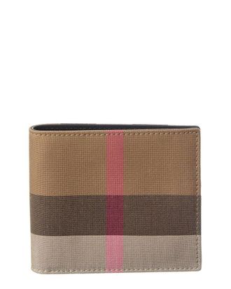 Burberry Check Canvas Bifold Wallet