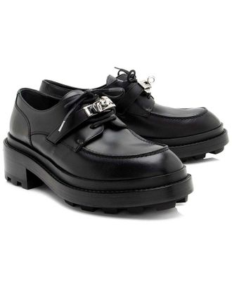 Herm&egrave;s Womens Calfskin Kelly First Oxford Loafer (Authentic Pre-Loved)
