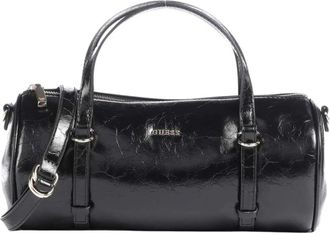 Guess Taylor Mini Barrel Satchel - Dames - Tassen - Zwart - Maat: ONE Size Zijde