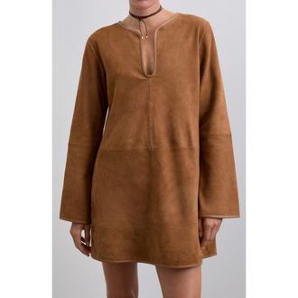 Scalpers Suedemini Dress in Camel at Nordstrom, Size Medium Eu