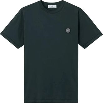 Stone Island Short Sleeve Shirts - Heren - T-shirts - Groen - 2XL - Tops