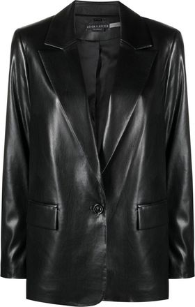 Alice & Olivia Alice + Olivia blazerjack van kunstleer