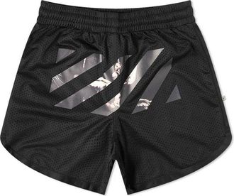 Off-white Caravaggio Arrow Mesh Track Shorts Black OMCI005S201010041088