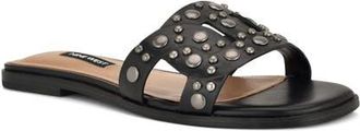 Nine West Gomaz Slide Sandal in Black at Nordstrom, Size 6.5