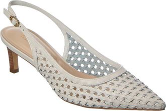 Dune London Divided Leather Slingback Pump