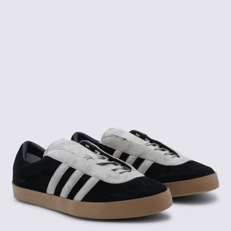 Yohji Yamamoto Suede and Leather Colorblock Sneaker - Black