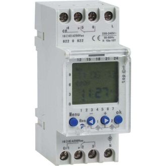 OEM Minuterie Double Canal - 220 V - Programmateur Hebdomadaire 7 Jours - &Eacute;cran Lcd Num&eacute;rique - Pr&eacute;cision &plusmn;2 S/jour - 44 Programmes