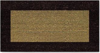 No Brand Zerbino Tappeto Marrone In Cocco Con Fondo In Gomma Ecoco - 60x120 Cm