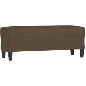 vidaXL vidaXL Panca Marrone 100x35x41 cm in Tessuto