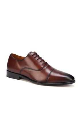 Anthony Veer Bill Cap-Toe Oxford in Mahogany Burnished at Nordstrom, Size 14