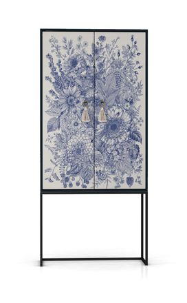 Really Nice Things Armario aparador 2 puertas MDF estampado floral
