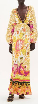 Camilla U-Ring Cut Out Dress In Squid Squad