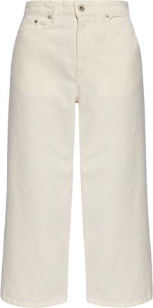 Kenzo Sumire high-rise cropped jeans - women - Cotton - 27 - White