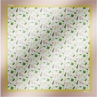 Max Mara Foulard in seta a fiori - Bianco