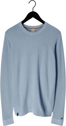 Cast Iron Crewneck Katoen Modal - Heren - Ronde hals truien - Blauw - 3XL - Katoen - Truien & Vesten