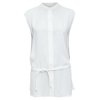 Helmut Lang tie front deconstructed backless vest top