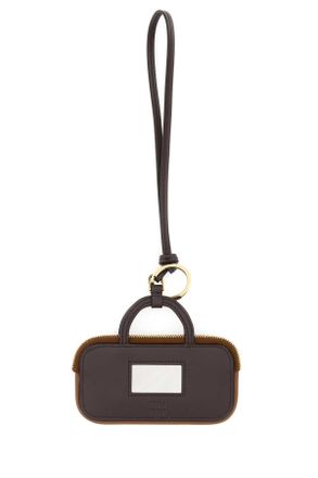Miu Miu 5tl3562cwa F0046 Cognac Vitello-Agnello Portachiavi Keychains