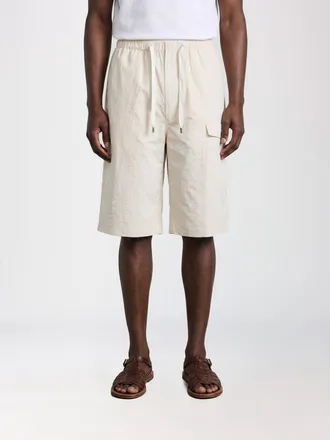 Christophe Lemaire Shorts cargo in cotone al ginocchio con tasche laterali e coulisse