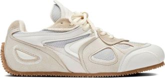 Axel Arigato White Slow Runner Leather Suede Accents Sneakers