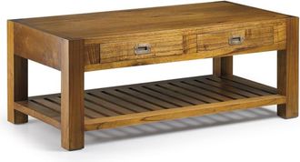 Moycor Mesa de centro de madera marrón anch. 120 cm