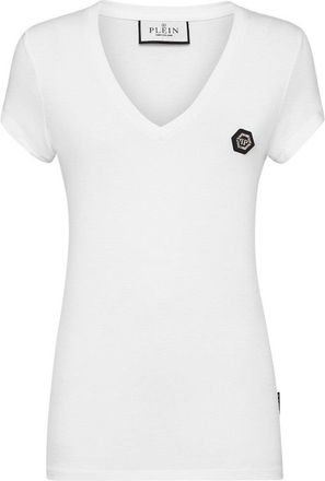 Philipp Plein White V-Neck T-Shirt