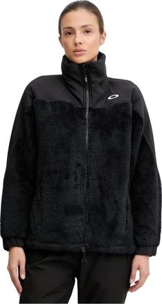 Oakley Mountain Fire Sherpa - Dames - Fleece jassen - Zwart - S - Polyester - Fitness