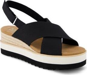 Toms Diana Crossover Sandal in Black at Nordstrom Rack, Size 8.5