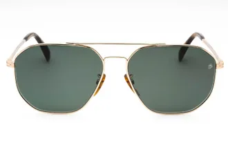 David Beckham DB1041S Aviator Metal Frame Sunglasses - Gold