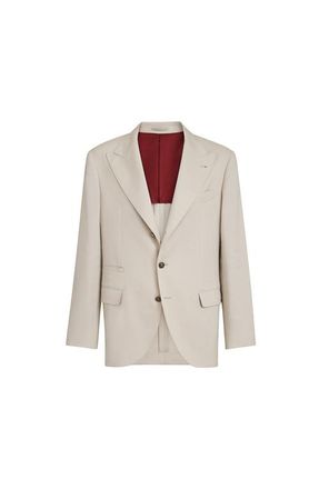 Brunello Cucinelli Blazer with peak lapel in Buff at Nordstrom, Size 50 It
